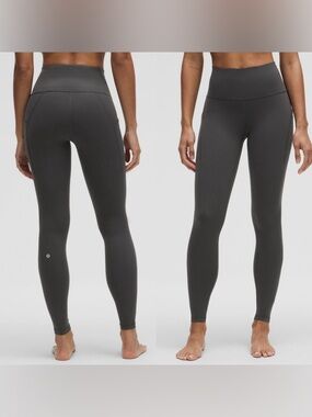Lululemon Wunder Train High-Rise Tight with Pockets 28” Graphite Grey (Size 6)